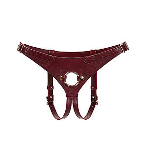 Liebe Seele Wine Red Strapon Harness, nohavičky pre strap-on dildá