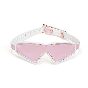 Liebe Seele Fairy Lamb Leather Blindfold (Pink), kožená maska na oči