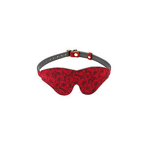 Liebe Seele Ukiyo-e Luxury Blindfold (Red Rosy), kožená maska na oči