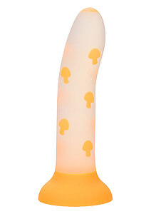 CalExotics Glow In The Dark Stick Mushroom (Orange), dildo s prísavkou