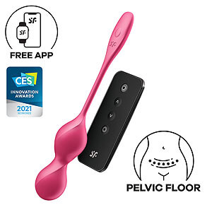 Satisfyer Love Birds 2 APP (Red), vibračné vaginálne guličky