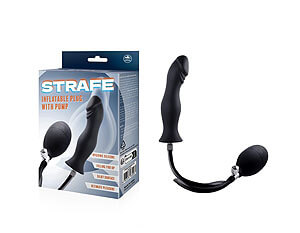 NMC Strafe Inflatable Plug 3 (Black), nafukovací análny kolík