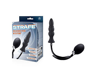 NMC Strafe Inflatable Plug 4 (Black), nafukovací análny kolík