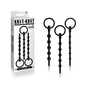 NMC Knot-Knot 3in1 Beaded Souding Set (Black), 3 dilatátory penisu