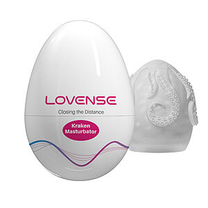 Lovense Kraken (White), elastické masurbačné vajíčko