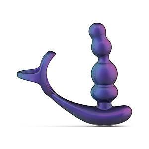 Hueman Stellar Force (Purple), vibračný análny kolík s uzdičkou na penis